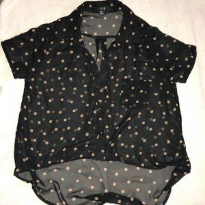 Sheer Polka Dot Top